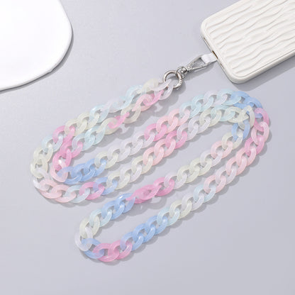 Mixed Color Colored Acrylic Crossbody Chain - 图片 10