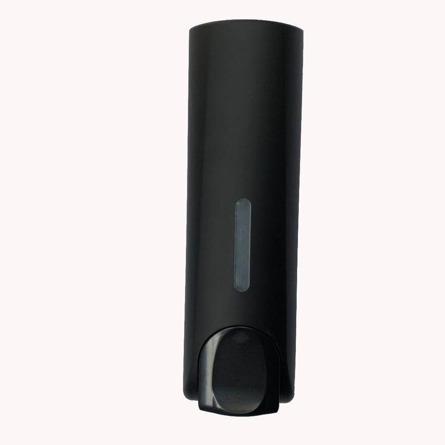 Plastic Wall Mount Soap Dispenser  Black Bathroom Shower Shampoo Liquid Dispenser Set Hotel Mall Kitchen Soap Bottle 350ml 4c