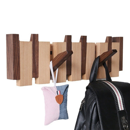 Clothes Hook Wall-mounted Entrance Hallway Hanger Punch-free Solid Wood Creative Keys Clothes 4c5613d0 04d0 447f bc92 e976fb3