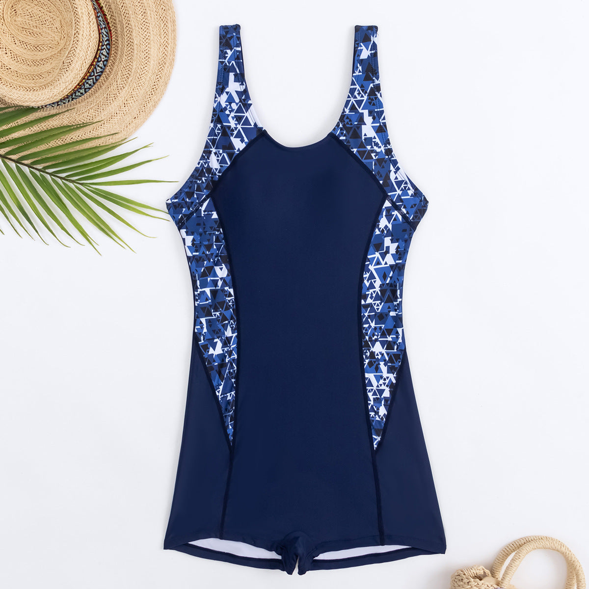 Swimsuit Printing Stitching Conservative Sports
