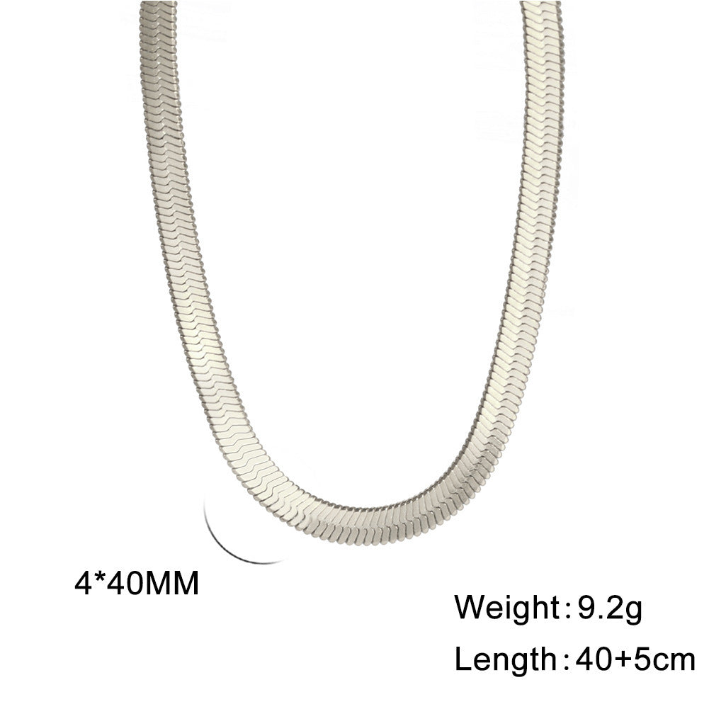 Popular Snake Bone Stainless Steel Choker 4c70f494 5a7b 4d14 aee6 b8e93590c0e6