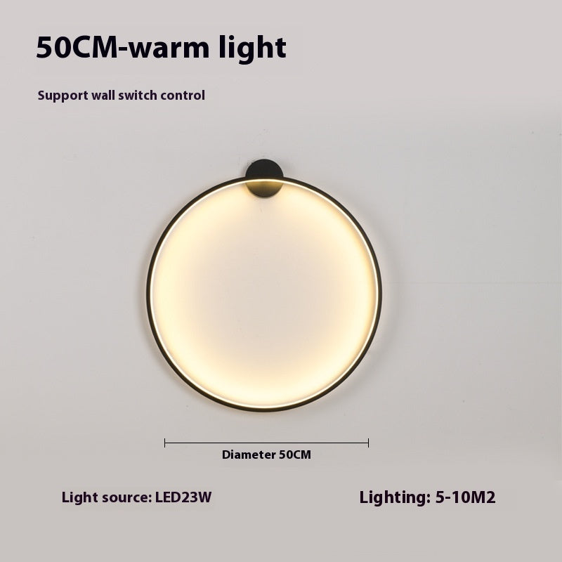 Minimalist Round Bedroom Bedside Lamp Wireless Living Room Sofa Background Wall Hotel Decorative Wall Lamp 4c7d2f93 e171 4d62