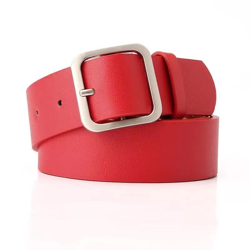 35cm Wide New Retro Alloy Square Buckle Belt - HD Wireless Product #6