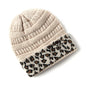 Beanie Women's Warm Leopard Print Knitted Hat Winter 4c898d2b 70c9 4864 aaf3 6f3d567f2358