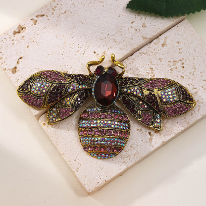 Antique Style Fully-jeweled Crystal Bee Brooch Men And Women Dopamine Retro 4c8a0be2 754f 48f8 a1f8 1e47209e20f5