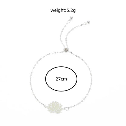 Fashion Personality Luminous Glow Lotus Pull Bracelet 4c8c8f8e 7624 4f51 a2ad 0c30826ebcc8