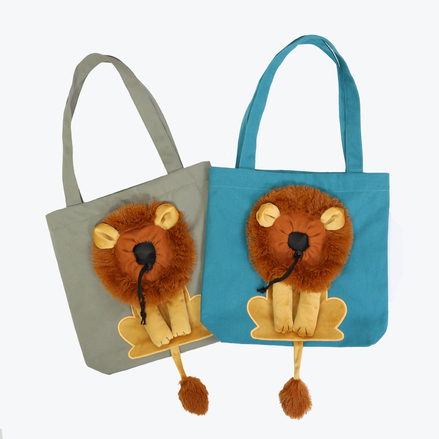 Soft Pet Carriers Lion Design Portable Breathable Bag Cat Dog Carrier Bags Outgoing Travel Pets Handbag With Safety Zippers 4
