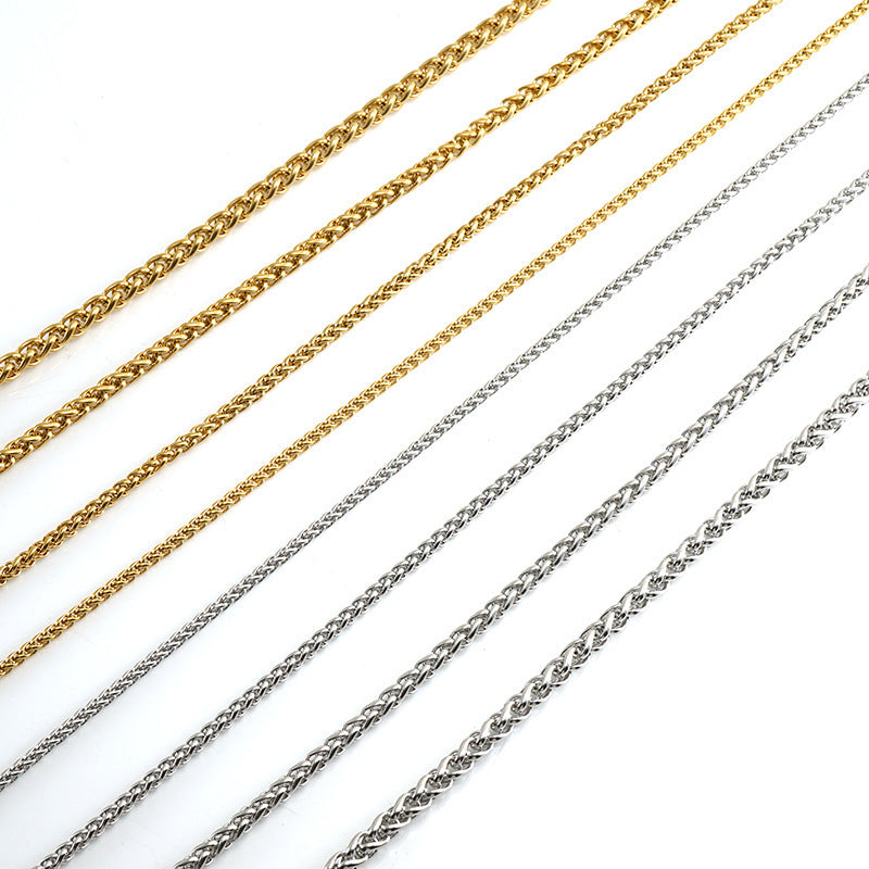 18K Gold Keel Chain Necklace Pendant Finished Chain Hip Hop - HD Wireless Product #3