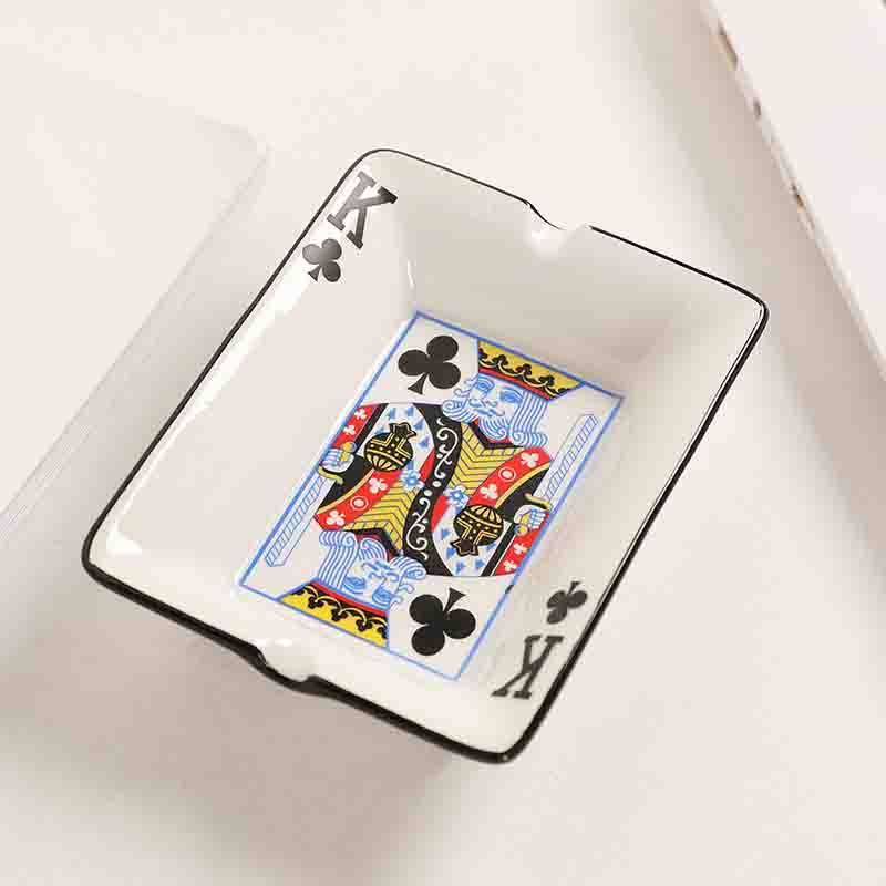 Home Poker Style Ceramic Featured Ashtray Office Living Room Featured Ornaments 4cccd59f f51f 458c b9ec ad2797aa6051