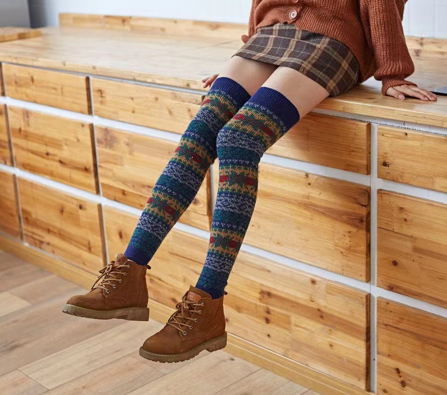 Autumn And Winter Angora Wool Knee Socks Women 4cd1f147 62d3 445b 8f53 82b89dde9b19