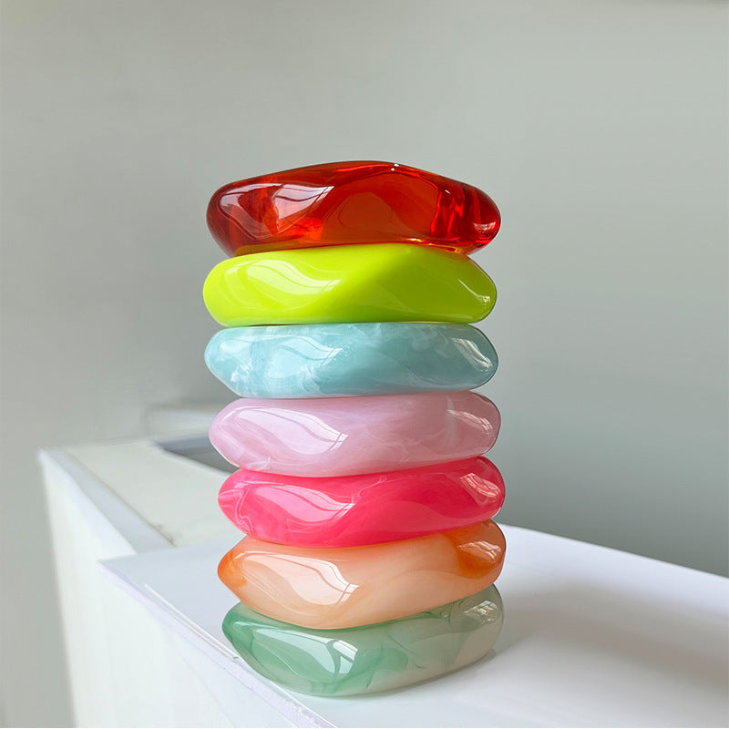 Colorful Multi-color Square Acrylic Bracelet 4cd6f15c fdfd 4bc6 a9cb 3565239ea2de