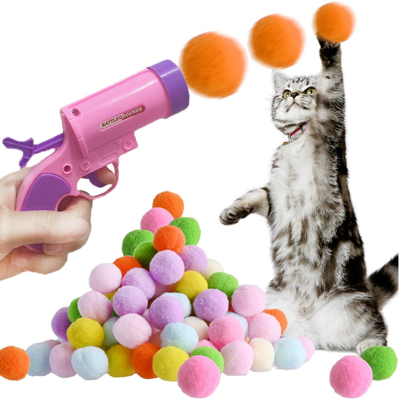 Cat Toy Pompons Gun Mute Ball 4cf6ea9c aaf7 4839 b858 cc22add23835