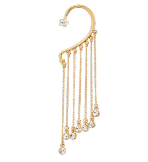 No Pierced Pearl Tassel Long Ear Clip 4cfae890 f06a 49fa 8633 3a648a0c9b30