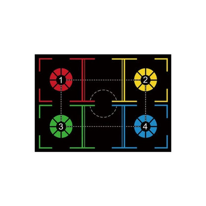 Basketball Training Mat Indoor Step Positioning Step Point Control Ball Step Mat Indoor Ball Control Training Dribbling Drill