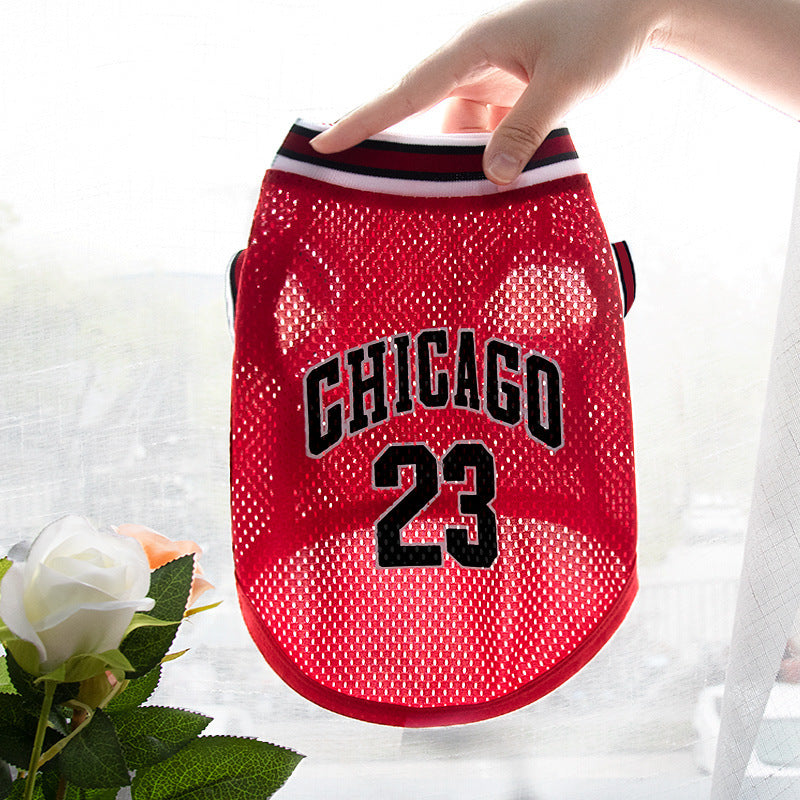 Pet Clothes Basketball Vest Large Mesh Summer Dog Clothes 4d31dd57 ac66 4246 99b2 2251efcce6b1