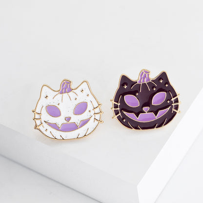 Halloween Purple And White Funny Devil Pumpkin Brooch 4d39ca43 aa65 4586 8fe2 e299be6a4161