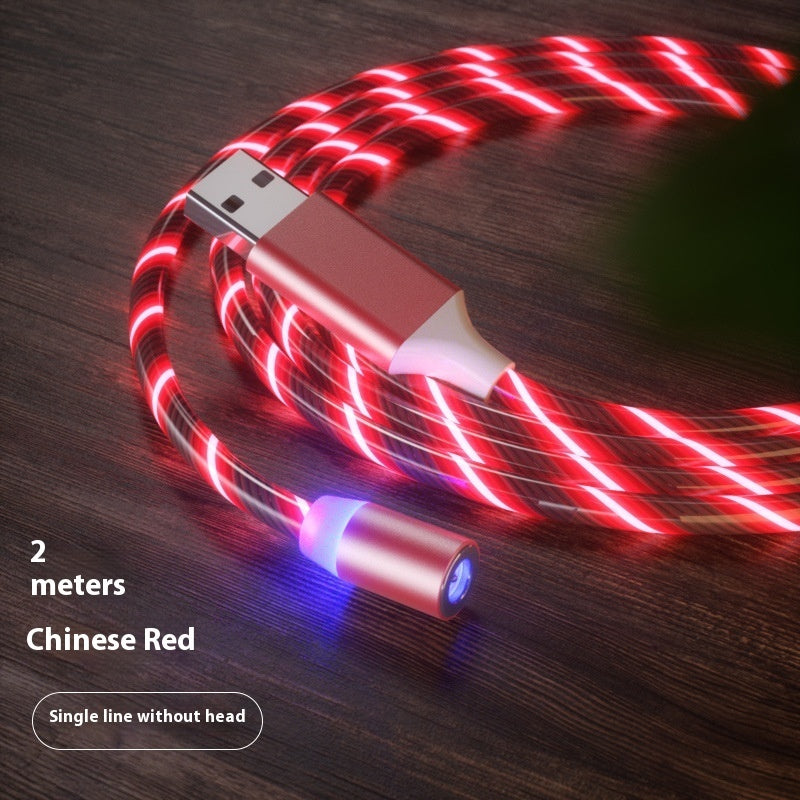 Magnetic Charging Cable Streamer Fast Charging Cable Lighting Micro USB Cable LED Magnet Charger Type-C Cable - 图片 12