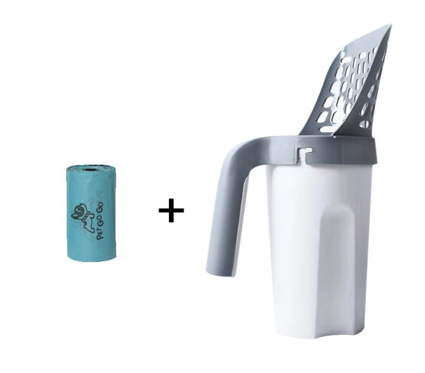 Large Capacity Toilet Bucket Portable Removable And Washable Integrated Cat Litter Scoop 4d564678 4a0c 4026 8069 6c05a1cbce09