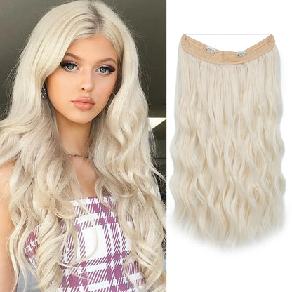 European And American Style Women Corn Curler Fishing Thread Long Curly Hair  Wig 4d571697 55a4 4fd4 b96c 9bf54d0768dc