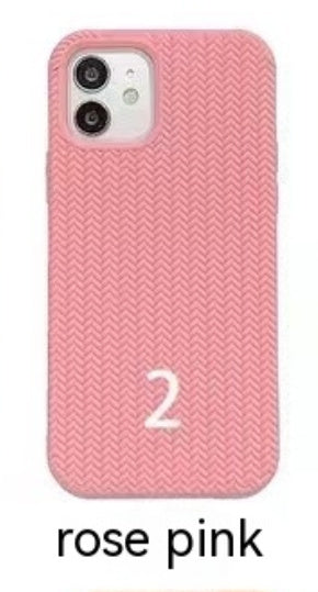 Liquid Silicone Woven Pattern Phone Case - 图片 12