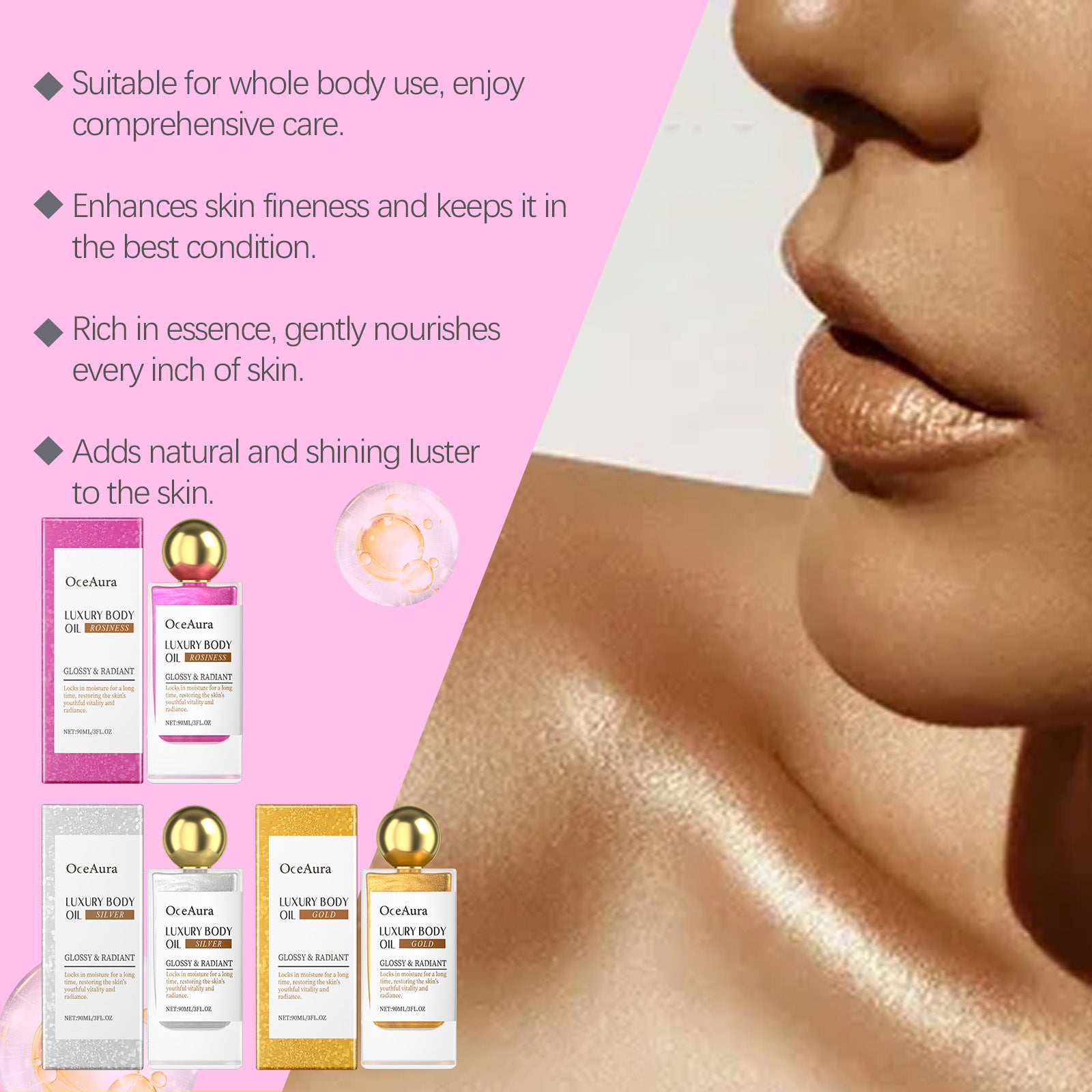 Deep Moisturizing Facial Body Skin Daily Massage Treatment Oil 4d61d1d3 bdaa 4f56 8895 9696daa94136