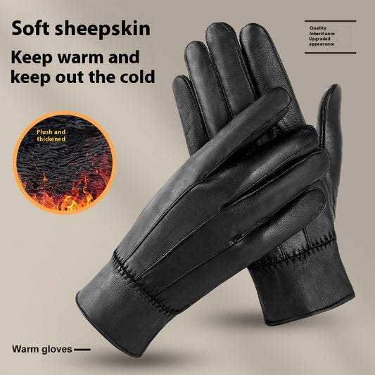 Genuine Leather Gloves For Men Women Fleece Lined Padded Warm Keeping Sheepskin Gloves 4d6af749 767b 4032 bdd5 5b50c78d0cf8