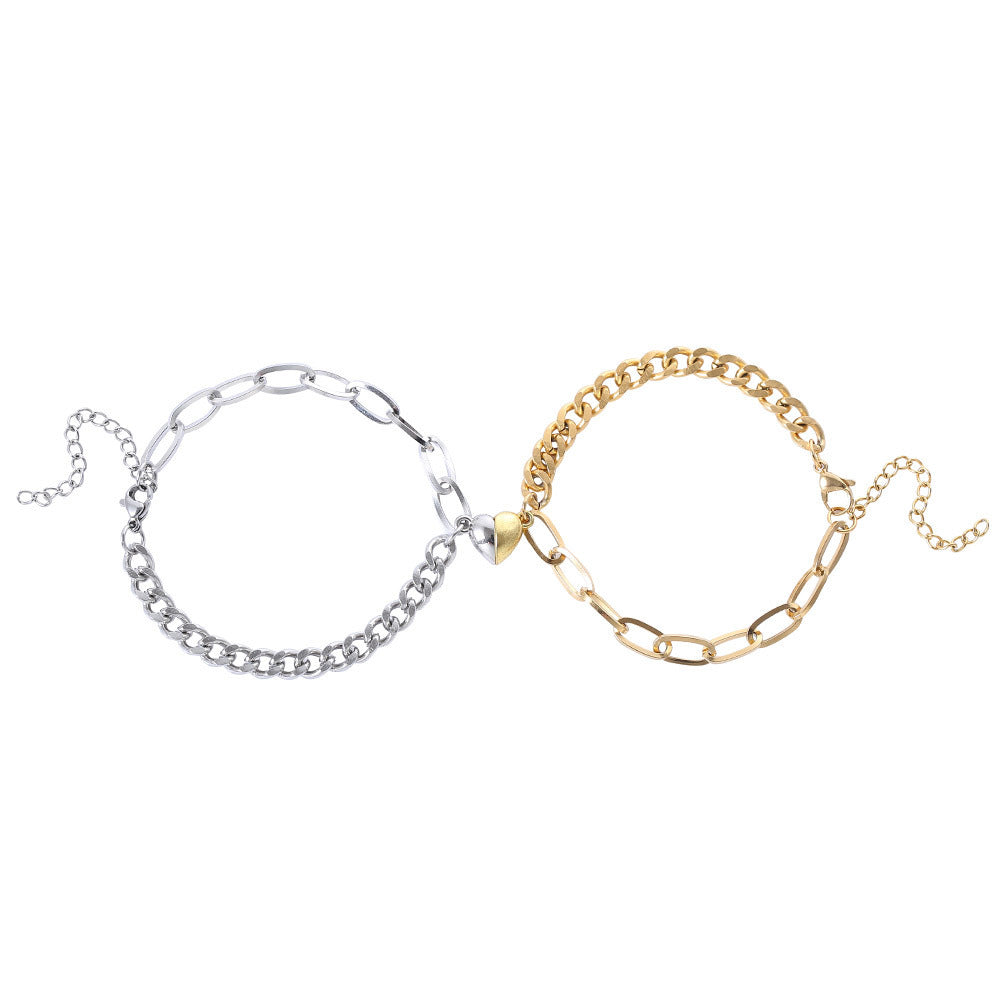 Love Magnet Attracts Stainless Steel Lovers Bracelet 4d82d994 68cd 42eb 947c 01161e867b5a