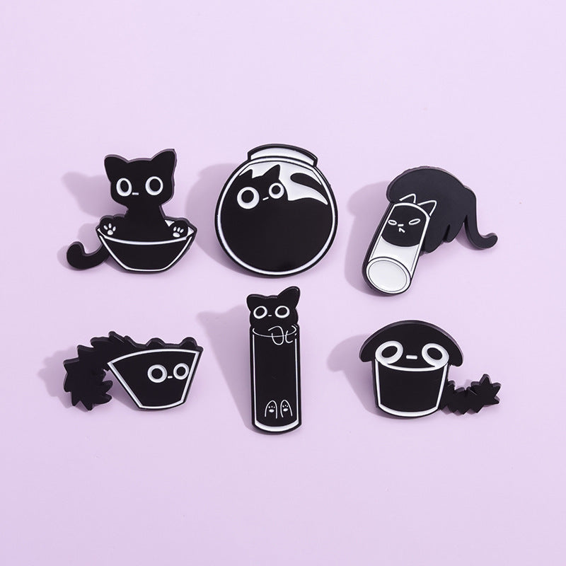 Foreign Trade New Cat-like Cute Animal Brooch Simple Minority All-match Decoration Scarf Buckle 4d82f87b 247b 446c 857c 83a04