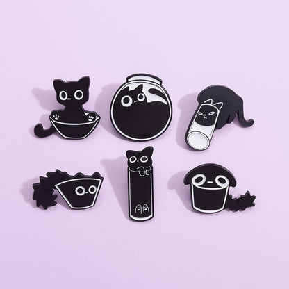 Foreign Trade New Cat-like Cute Animal Brooch Simple Minority All-match Decoration Scarf Buckle 4d82f87b 247b 446c 857c 83a04