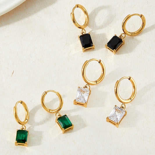 European And American Niche Normcore Bag Zircon Stainless Steel Geometric Simple Earrings For Women 4d94af03 7e1d 4bad 9bc5 b