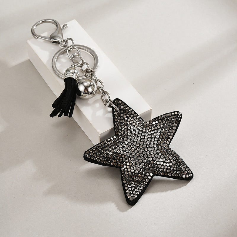 Pentagram Tassel Keychain Pendant European And American Style 4d98a26f 764f 4efb 83c0 9283bb7b2abf