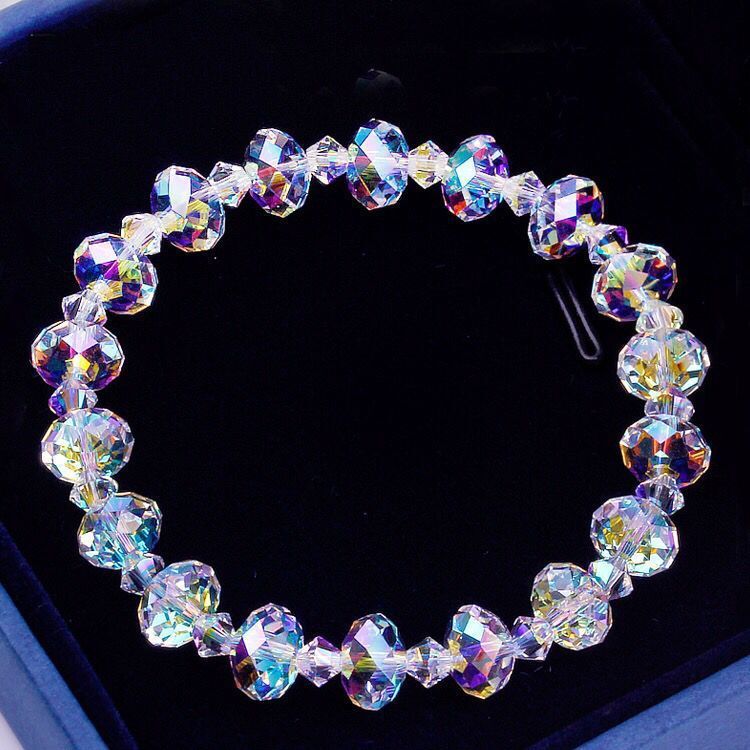 Women's Korean Simple Personalized Crystal Bracelet Elastic Bracelet 4d9c3115 d4d6 48a9 b278 6a2b66047199