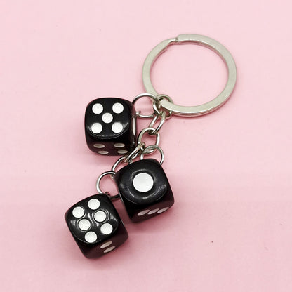 Creative Resin Dice Shape Keychain Pendant Portable Bag Pen Accessories 4d9df4f5 0217 467b 887d e3944814dc1a