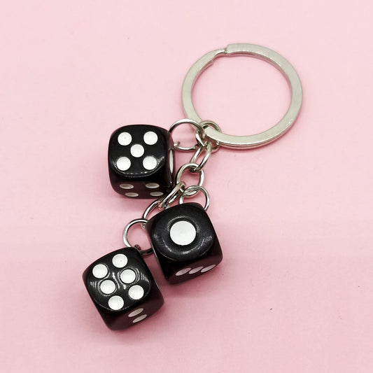 Creative Resin Dice Shape Keychain Pendant Portable Bag Pen Accessories 4d9df4f5 0217 467b 887d e3944814dc1a