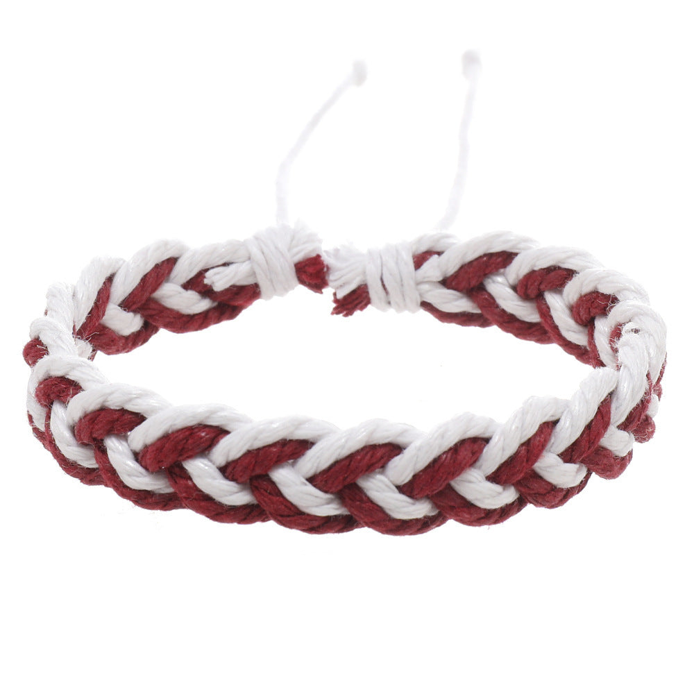 Simple Artistic Style Cotton String Hand Woven Hand Rope Bracelet 4db52796 cf7e 4dde 8efb 1d7866b9105b