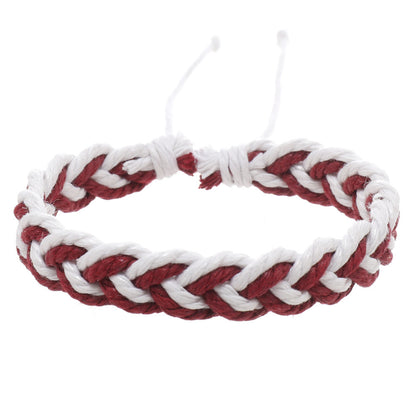 Simple Artistic Style Cotton String Hand Woven Hand Rope Bracelet 4db52796 cf7e 4dde 8efb 1d7866b9105b