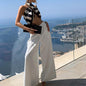 Solid Color Wide-leg Pants 4dc60dcc 9b8c 41d3 ade3 b072cf3d757a