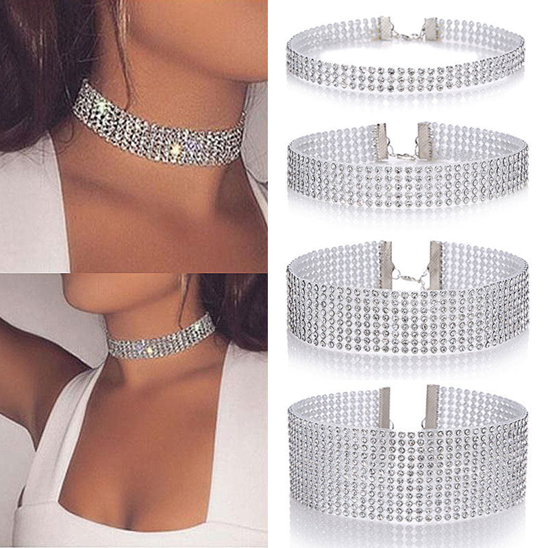 Fashion Women Full Crystal Rhinestone Choker Necklace Wedding Jewelry Chokers Necklaces For Women 4dccfa83 7221 492d aefd d23