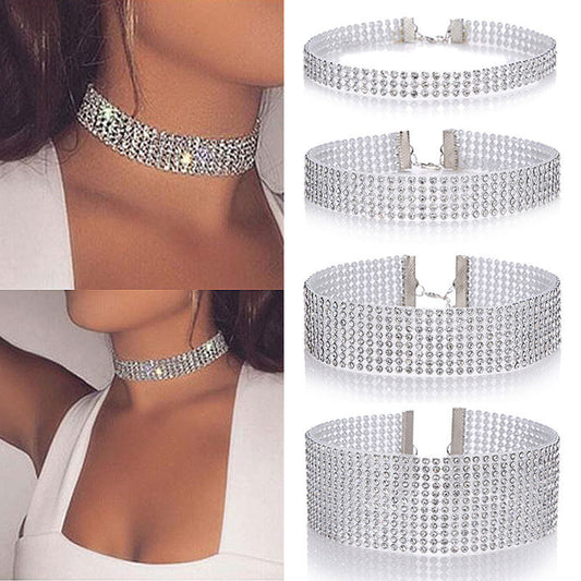 Fashion Women Full Crystal Rhinestone Choker Necklace Wedding Jewelry Chokers Necklaces For Women 4dccfa83 7221 492d aefd d23