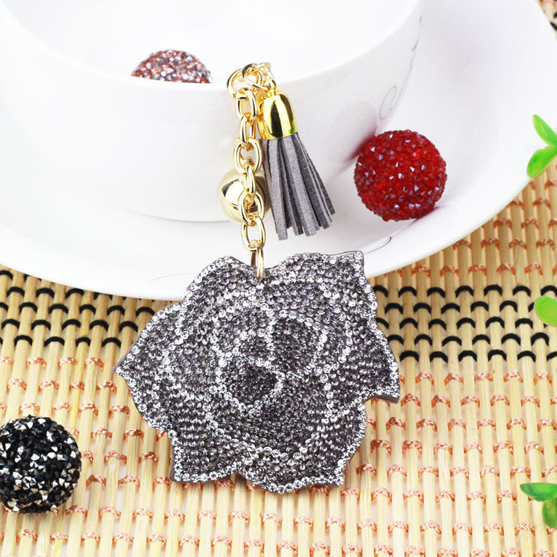 Women's Multi-color Rose Diamond Fashion Keychain 4dd0f2f6 4b0e 4a67 8d74 5cd6d75e17b3