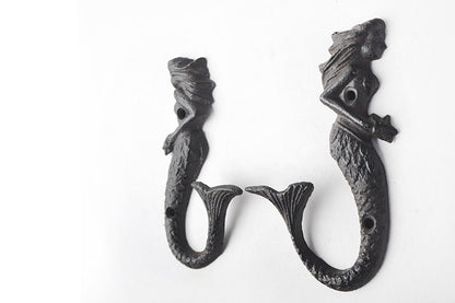 Vintage Ornament Mermaid Cast Iron Single Hook Wall Hook 4df1494c 5c4f 49a8 a24b f44409ed69d4