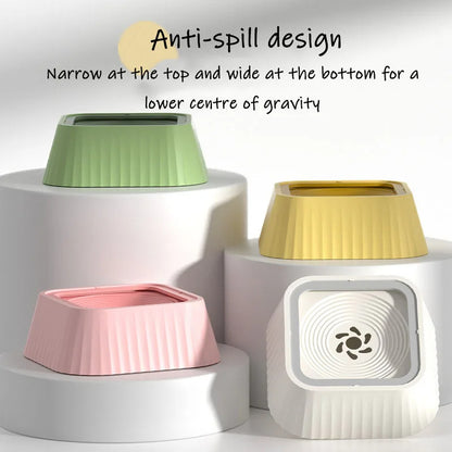 Pets Dog Cat Bowl Floating Bowl Water Drinker Not Wet Mouth Splash Water Portable Dog Bowl Not Sprinkler Pet Drinking Bowl Cu