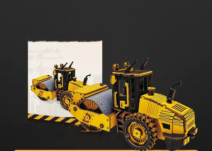 3d Three-dimensional Puzzle Wooden Assembly Power Engineering Vehicle - HD Wireless Product #4