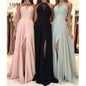 Halter Lace Chiffon Dress Prom Evening Dress Split Long Skirt 4e20ff5b 8259 40fe a268 1fa012976cf7