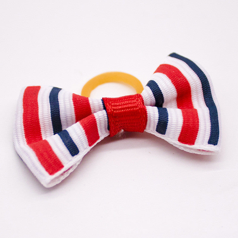 Pet Dog Cat Headdress Flower Bow Rubber Band 4e2ae707 4f82 4d67 80d5 69c65dbbe906