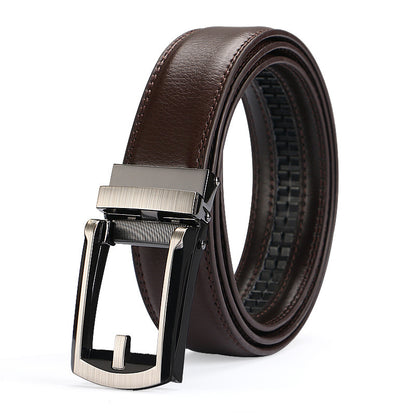 Two-layer Cowhide Fake Needle Automatic Buckle Men's Special Belt 4e2f6578 9e80 45e2 a735 7a9ef94a16ec