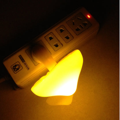 LED Night Light Mushroom Wall Socket Lamp EU US Plug Warm White Light-control Sensor Bedroom Light Home Decoration 4e46e607 5