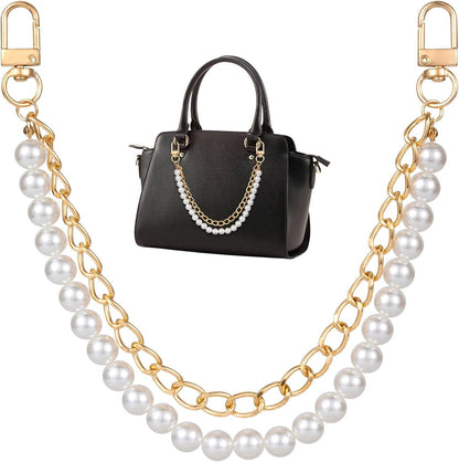 Anti-lost Mobile Phone Lanyard Water Cup Portable Pearl Double Chain Bag Decorative Chain