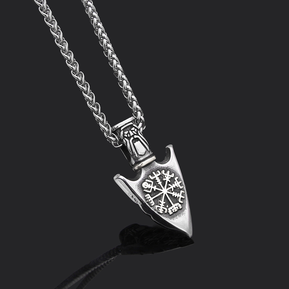 Hip Hop Necklace Stainless Steel Shield Pendant For Men 4e73f311 5655 4748 9415 87233b7a25b9