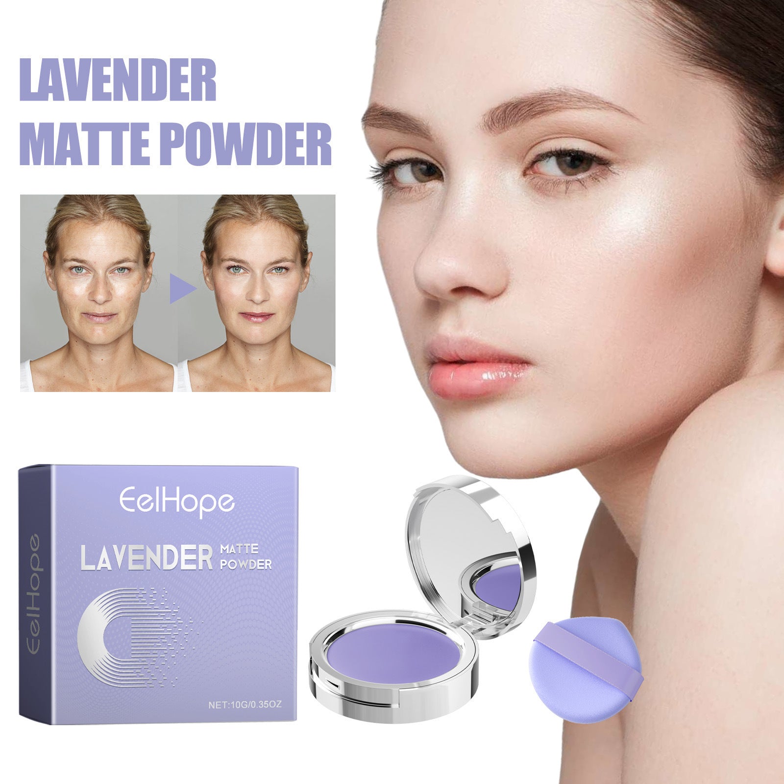 Lavender Matte Powder Matte Finish Light And Not Easy To Makeup 4e99feca b7c2 42d6 a781 f18e5a4d329f